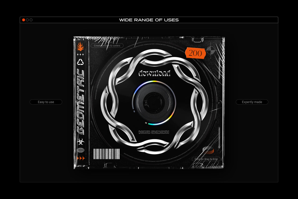 Aperçu 9 sur 26 de Chrome and Vector - Abstract Shapes Bundle, ressource Vectors par Samolevsky