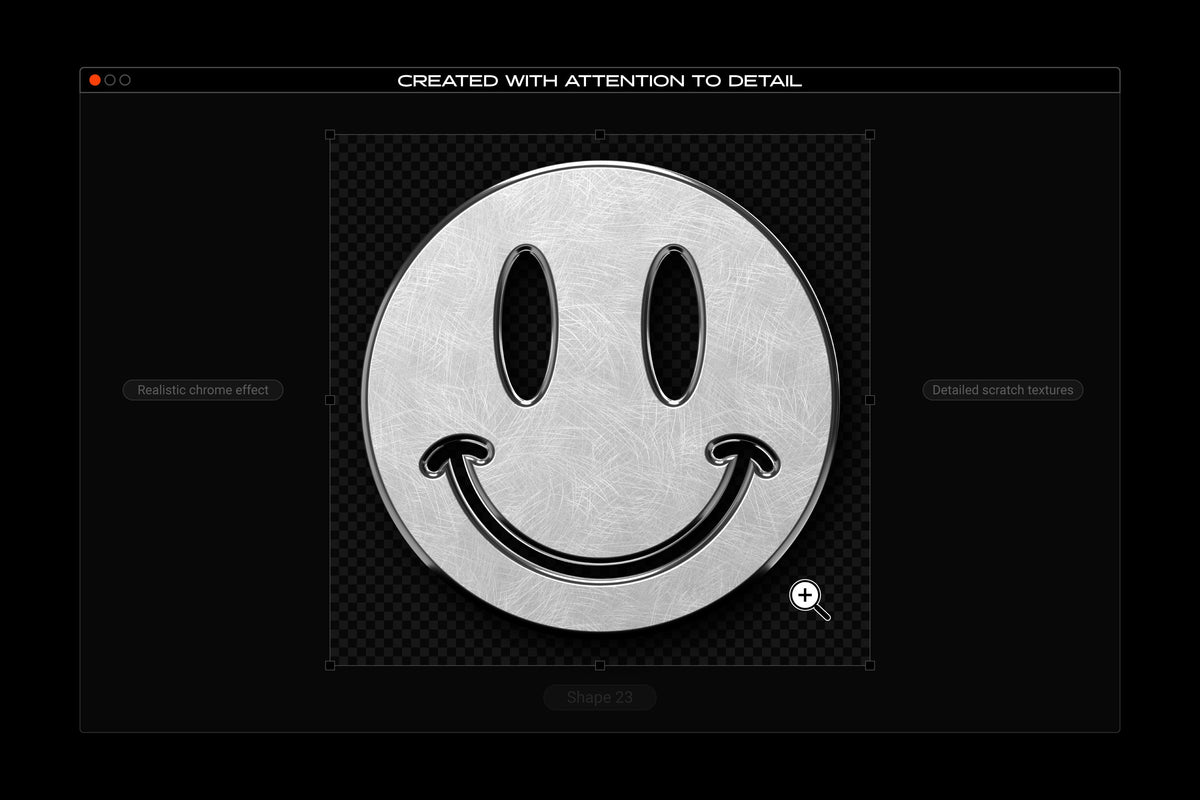 Aperçu 17 sur 26 de Chrome and Vector - Abstract Shapes Bundle, ressource Vectors par Samolevsky
