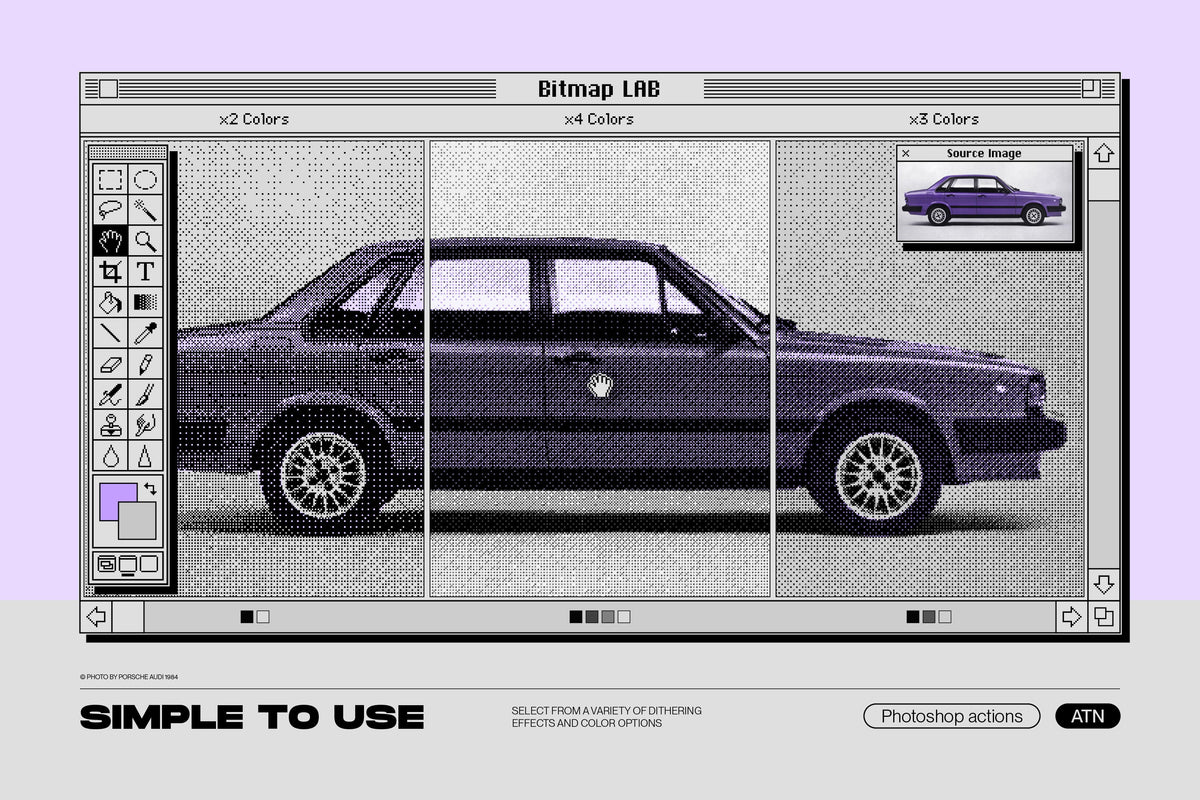Aperçu 17 sur 31 de Bitmap Lab - One-Click Pixel Halftone Action, ressource Vectors par Samolevsky