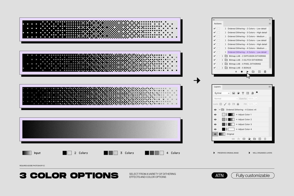 Aperçu 18 sur 31 de Bitmap Lab - One-Click Pixel Halftone Action, ressource Vectors par Samolevsky