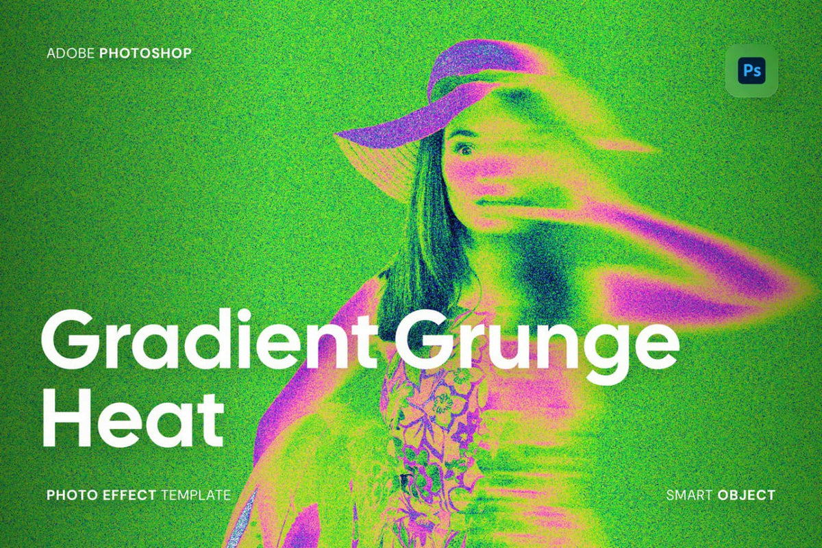 Aperçu principal de Gradient Grunge Heat, ressource Mockups par HYTRAPE