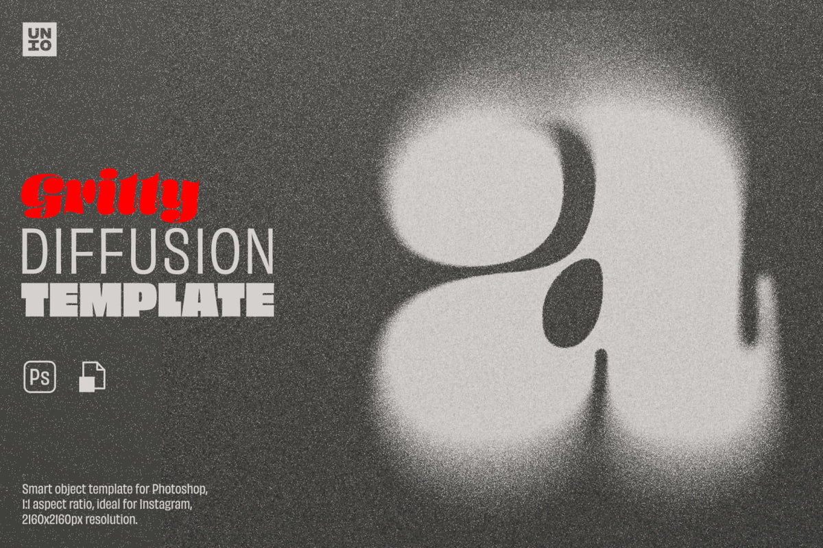 Aperçu principal de Gritty Diffusion Template, ressource Textures par Unio