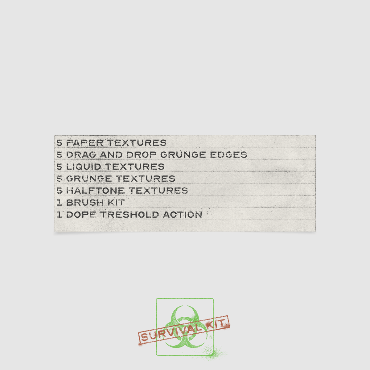 Aperçu 2 sur 6 de MUCHO SURVIVAL KIT, ressource Mockups par HYTRAPE