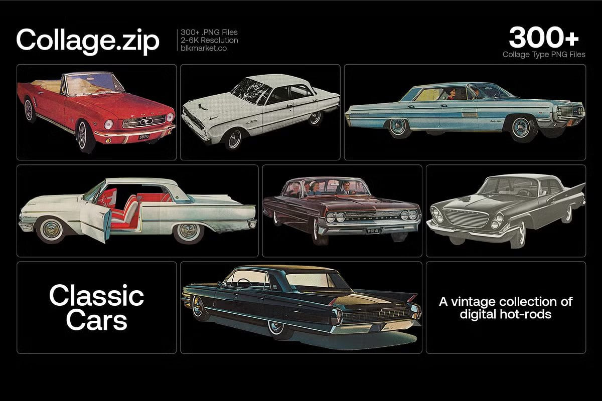 Aperçu 5 sur 7 de 300+ Collage Cut, ressource Mockups par HYTRAPE