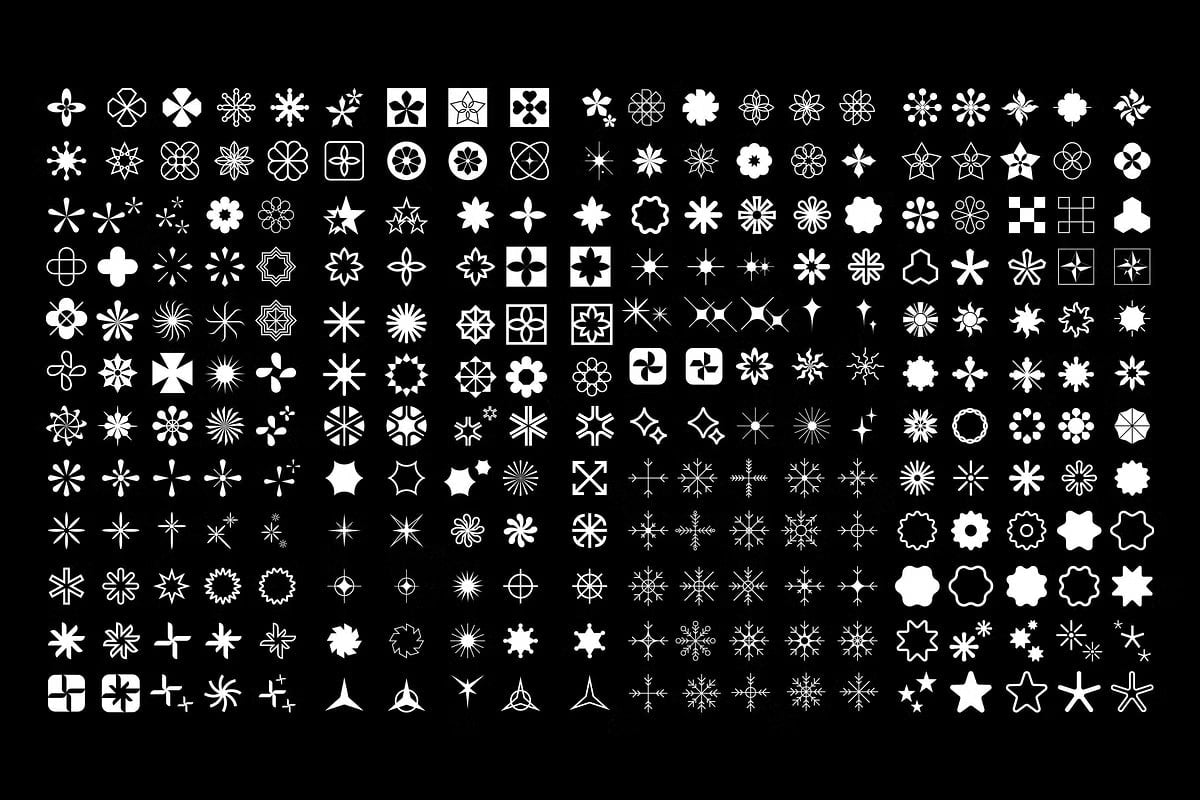 +1000 Stars Icon Vector Design