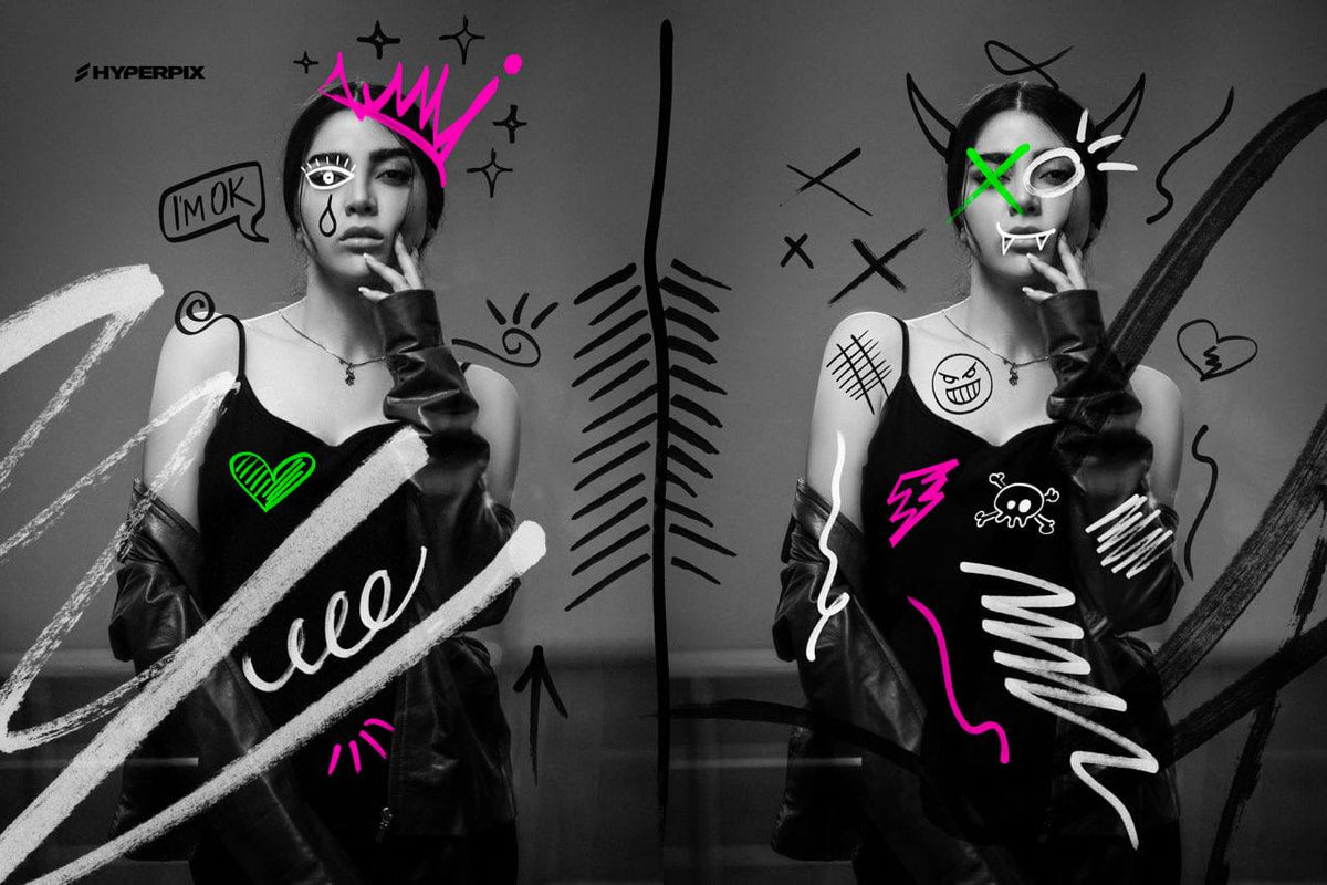 Aperçu 4 sur 4 de Hyper Marker – 1,000+ PNG Marker Elements, ressource Mockups par Hyperpix