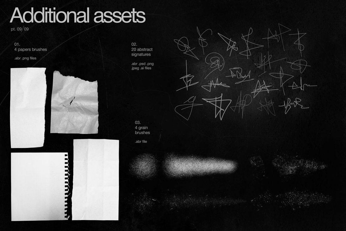 Aperçu 7 sur 9 de 100+ Graphics Pack (Zine/Grunge/Urban), ressource Mockups par HYTRAPE