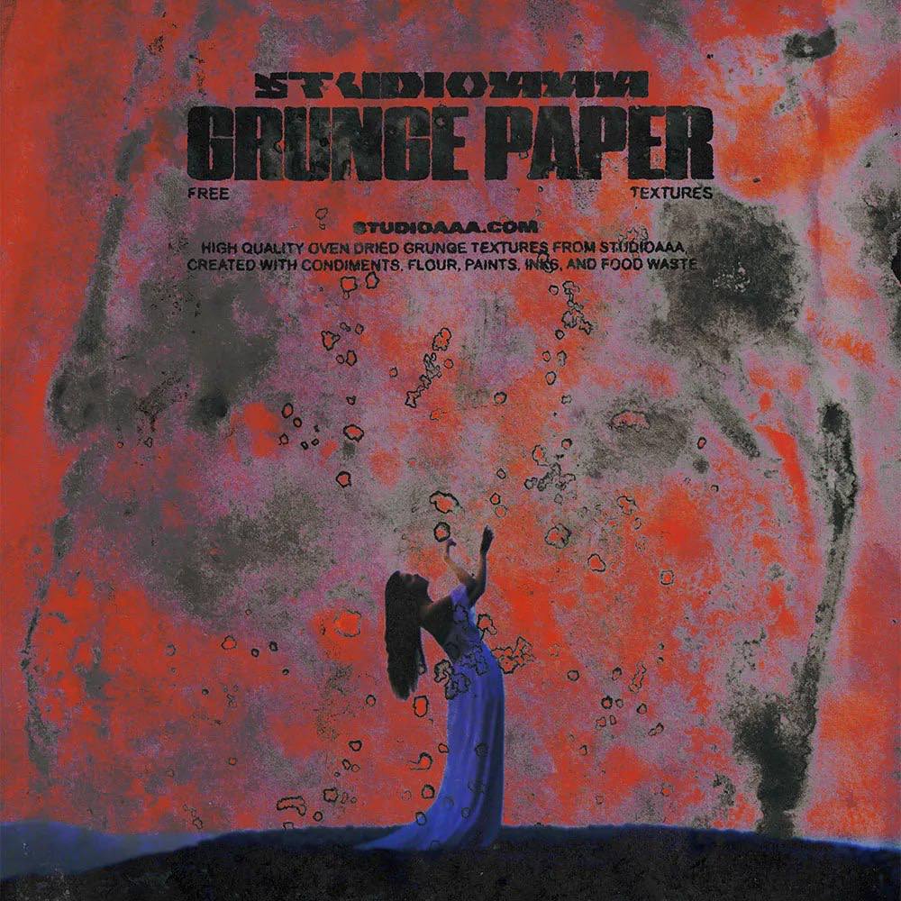 Aperçu 3 sur 3 de Grunge Paper Texture (FREE), ressource Mockups par Studio AAA