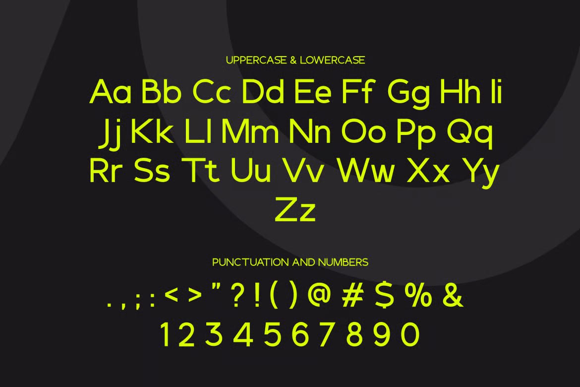 Aperçu 4 sur 4 de Polargo, ressource Fonts par HYTRAPE