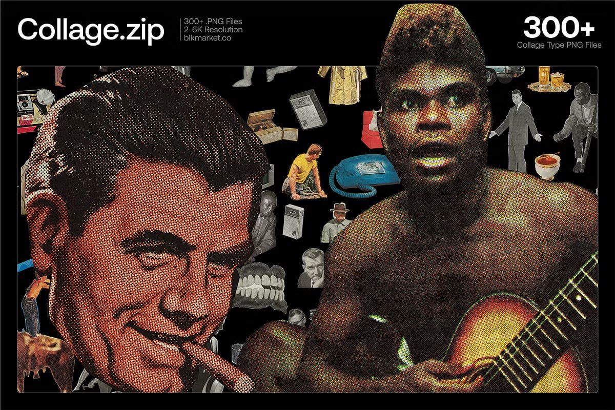 Aperçu 6 sur 7 de 300+ Collage Cut, ressource Mockups par HYTRAPE