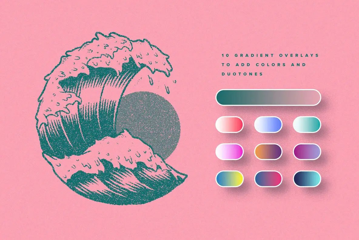 Aperçu 6 sur 7 de Stipple Dot Work Effects, ressource Mockups par HYTRAPE