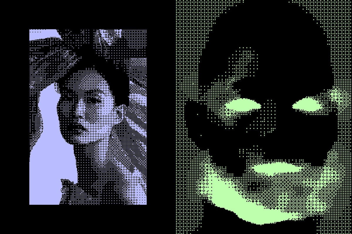Aperçu 4 sur 7 de Dithered Bitmap Photo Effect, ressource Mockups par Pixelbuddha