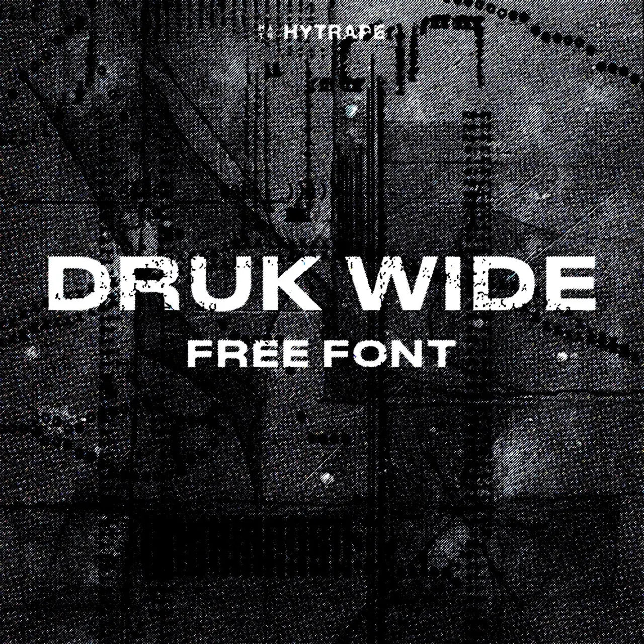 DRUK WIDE FONT (FREE) HYTRAPE