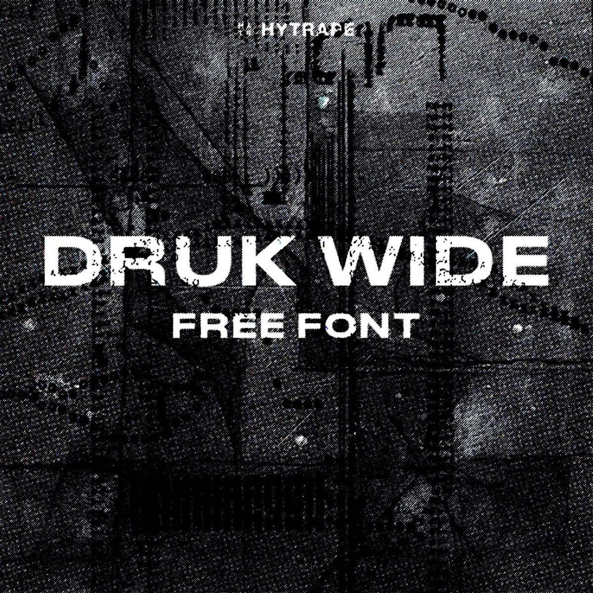 DRUK WIDE FONT (FREE) HYTRAPE