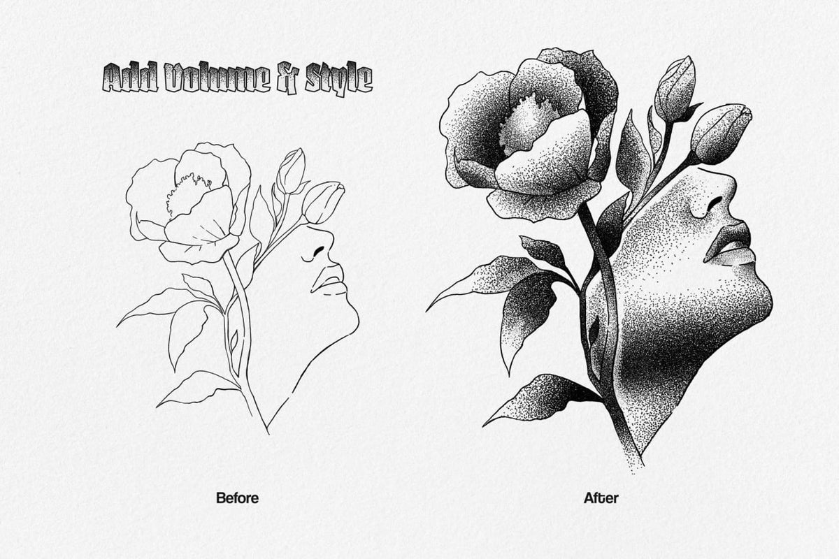 Aperçu 3 sur 5 de Stipples Brushes, ressource Actions et brushes par HYTRAPE