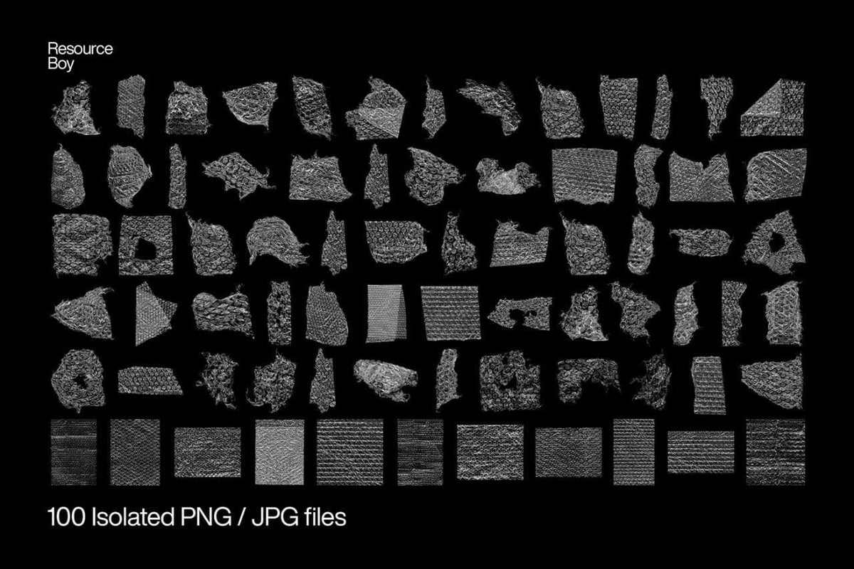 Aperçu 3 sur 3 de 100 Free Bubble Wrap Textures, ressource Mockups par HYTRAPE