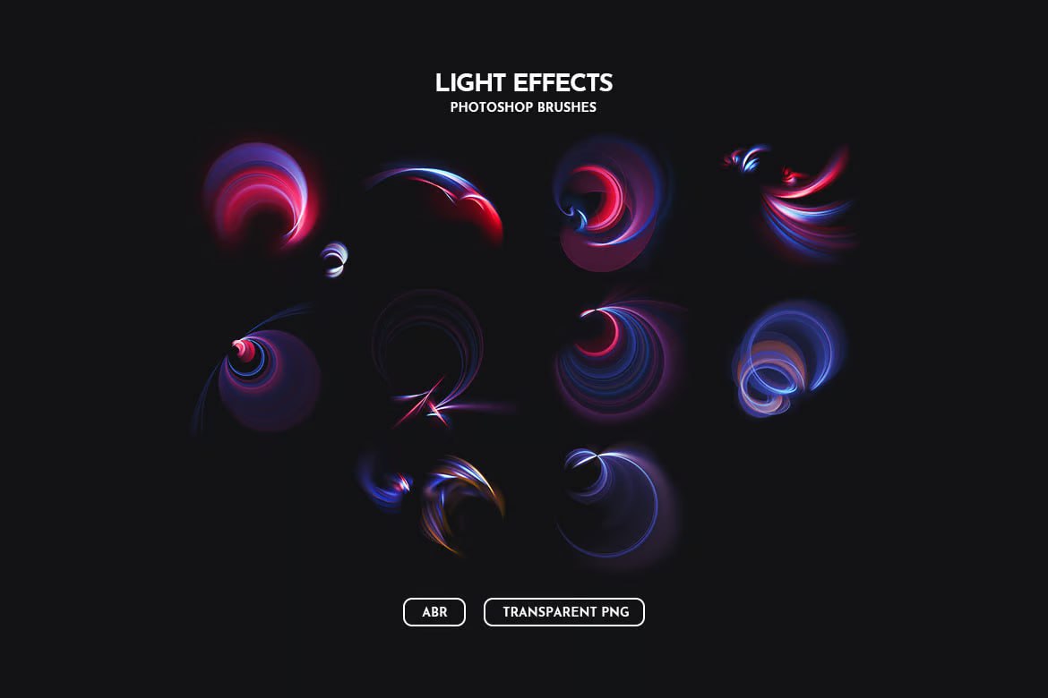 Aperçu 7 sur 7 de Futuristic Light Effects, ressource Actions et brushes par HYTRAPE