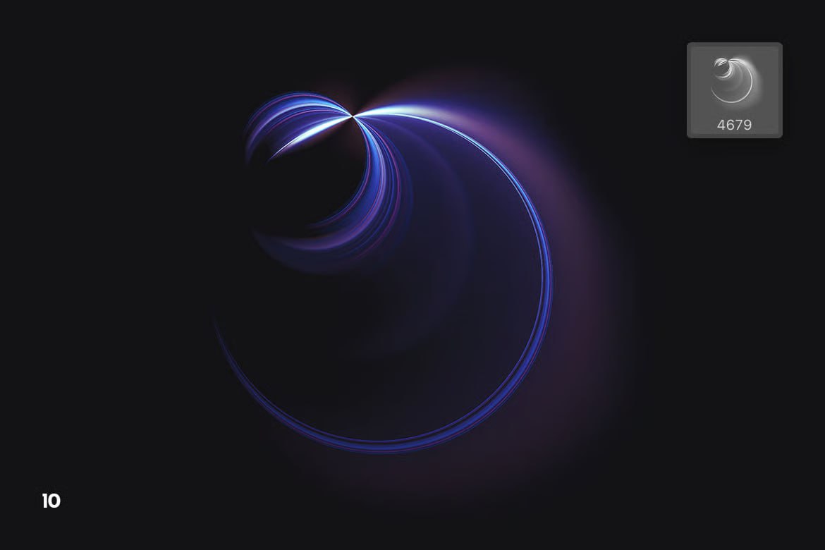 Aperçu 2 sur 7 de Futuristic Light Effects, ressource Actions et brushes par HYTRAPE