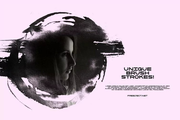 Aperçu 2 sur 4 de Ink Brush Stroke for Photo Overlay, ressource Mockups par HYTRAPE