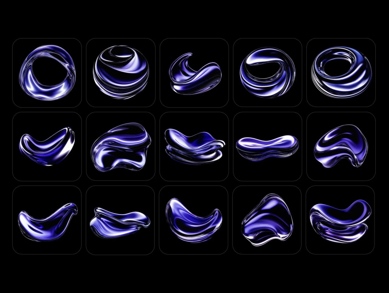 Will have “30+ Chrome Liquid Background”