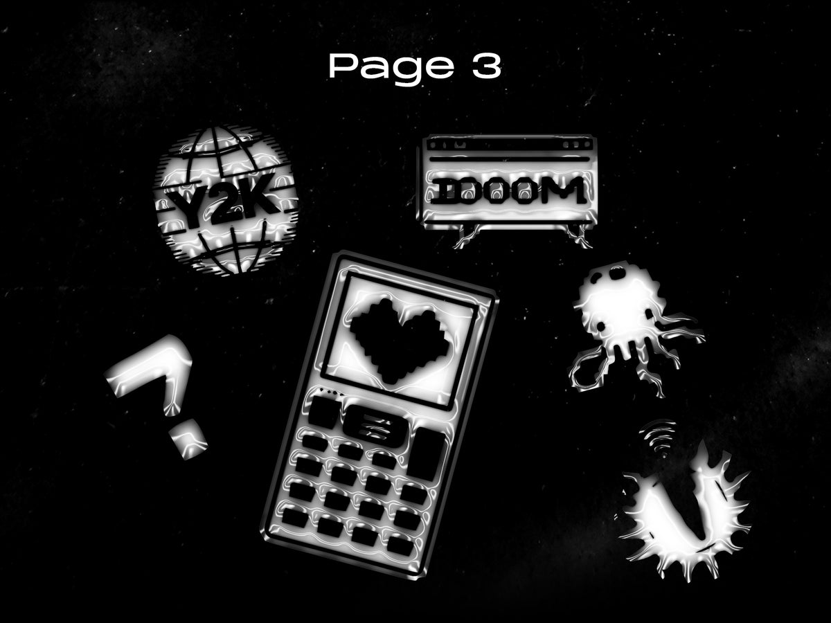 Aperçu 4 sur 4 de Y2K Shapes FREE Pack, ressource Mockups par HYTRAPE
