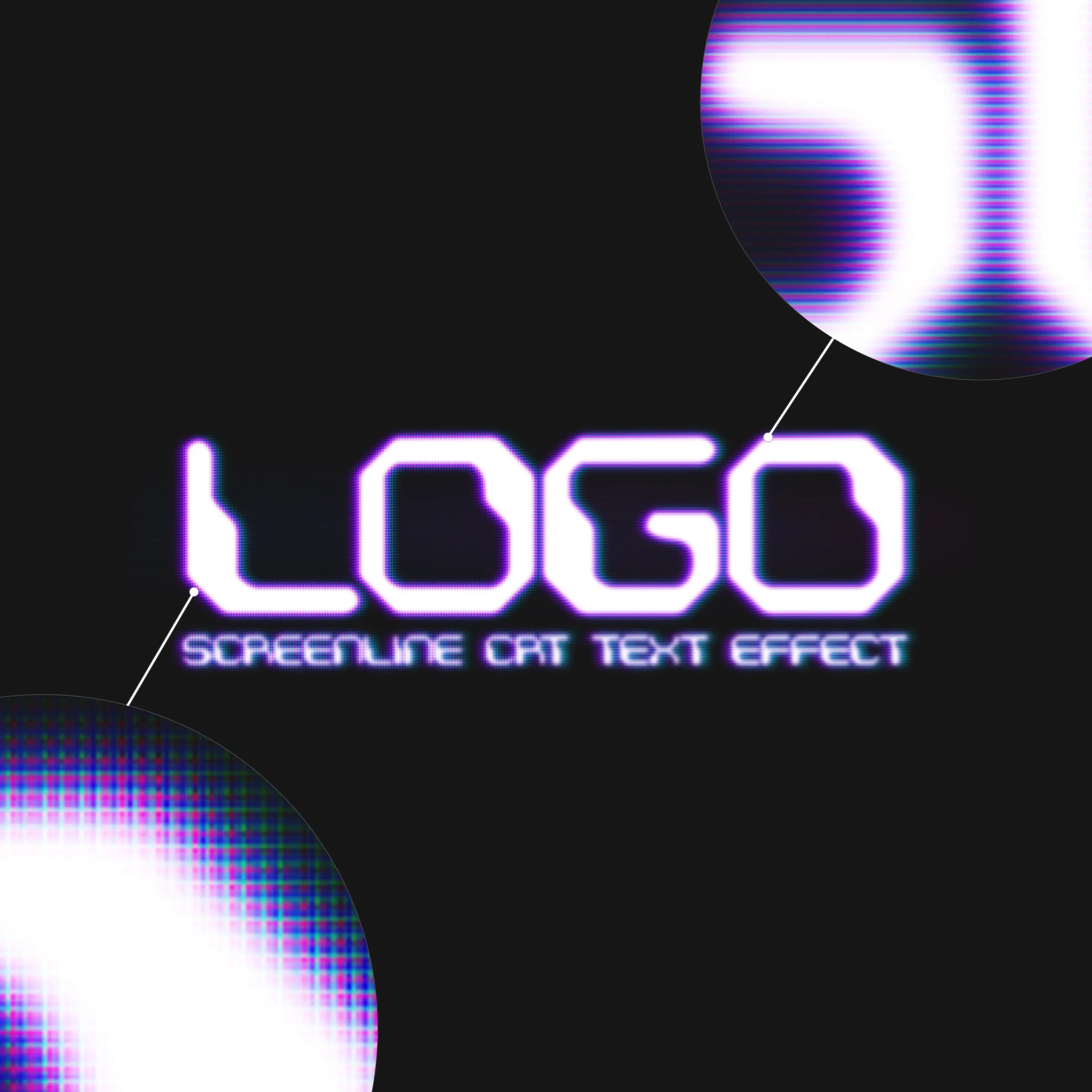 SCREENLINE CRT VHS TEXT EFFECT HYTRAPE x ATTRACT VISUAL