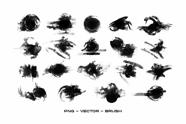 Aperçu 3 sur 4 de Ink Brush Stroke for Photo Overlay, ressource Mockups par HYTRAPE