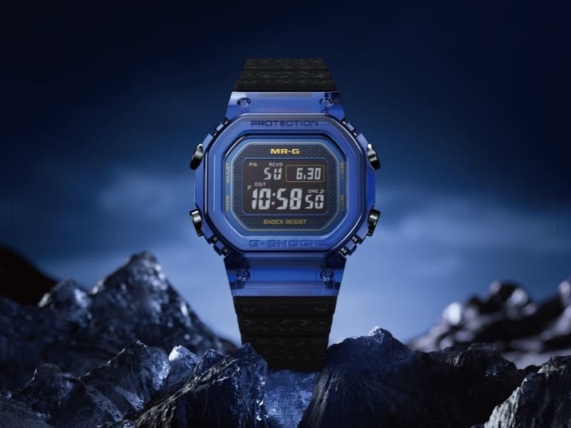 G-SHOCK MRG-D5000 : pourquoi le saphir bleu change la construction