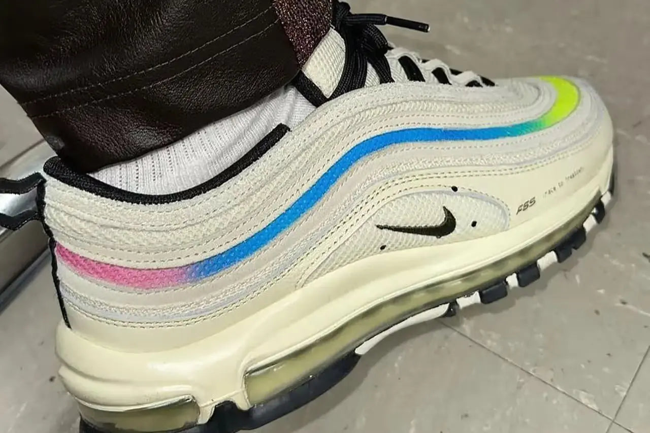 IDK dévoile sa collaboration exclusive avec Nike sur la Air Max 97 "Free Coast" F&F - HYTRAPE