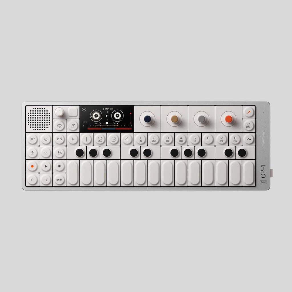 OP-1 field : vue de l’instrument et de ses commandes.