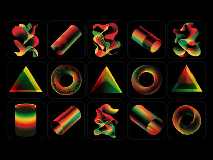 +40 Colorful Shapes [BY Borys Yankovoy]