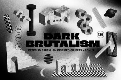 DARK BRUTALISM 3D