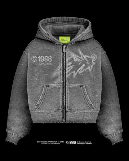 Destressed Zip Mockup
