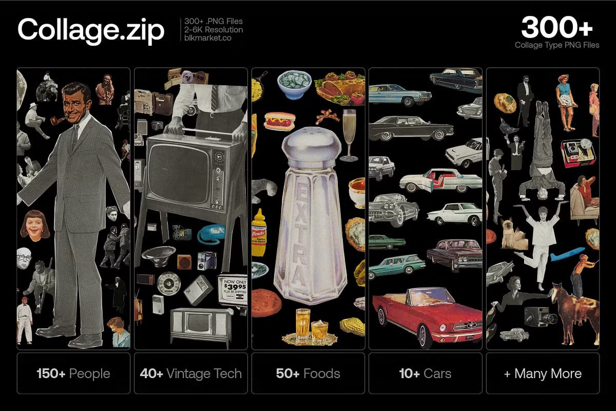 Aperçu principal de 300+ Collage Cut, ressource Mockups par HYTRAPE