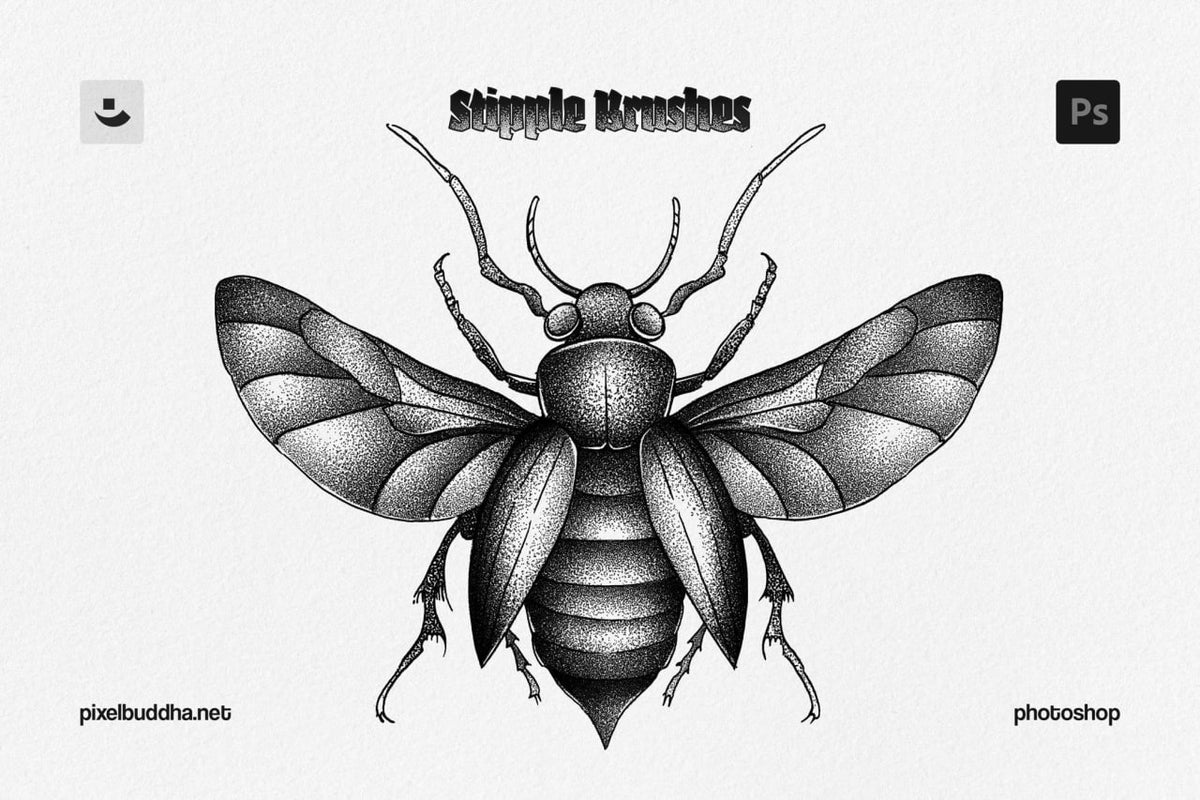 Aperçu principal de Stipples Brushes, ressource Actions et brushes par HYTRAPE