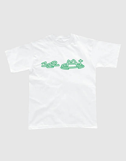 WHT+GREEN TEE 112 MODE ® 112 MODE