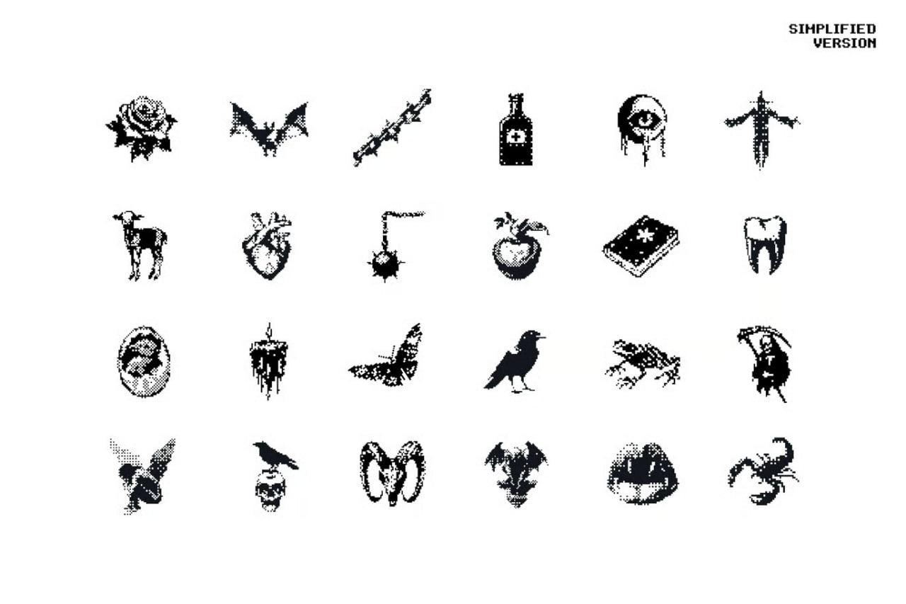 Dark Aesthetic Dithering Bundle