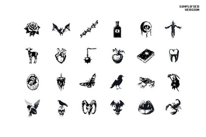 Dark Aesthetic Dithering Bundle