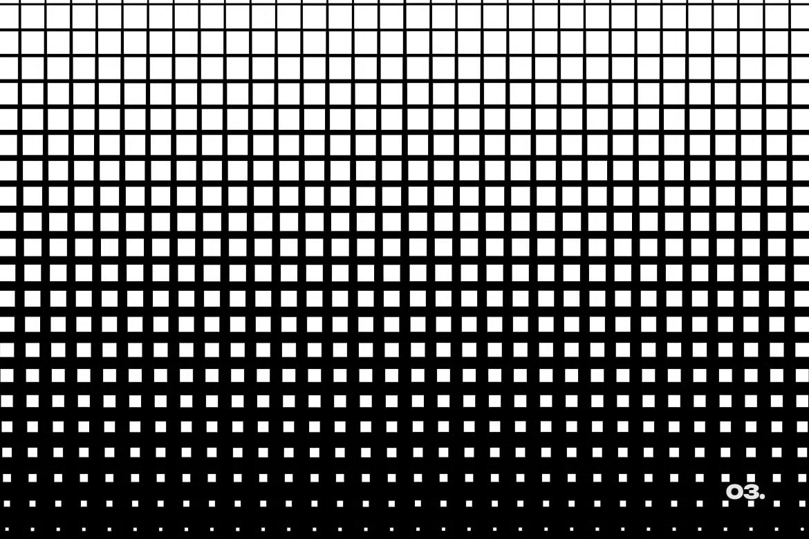 Monochrome Square Halftone