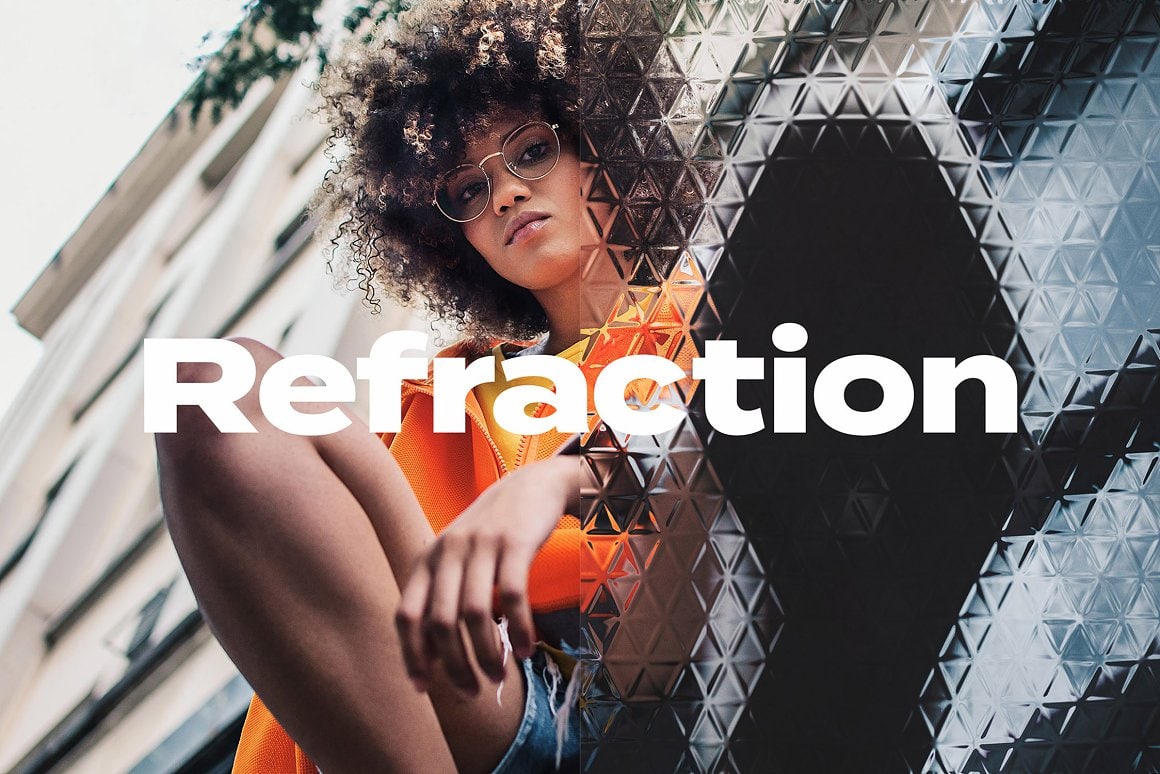 Aperçu principal de Refraction & Distortion Glass Effect, ressource Mockups par HYTRAPE