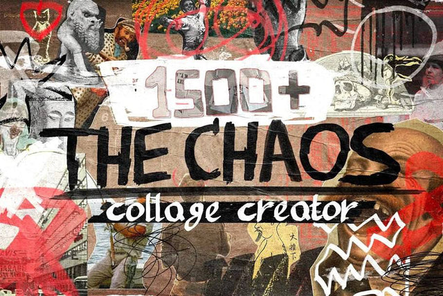 +1500 Mixed Media "The CHAOS" Collage par bbymedia