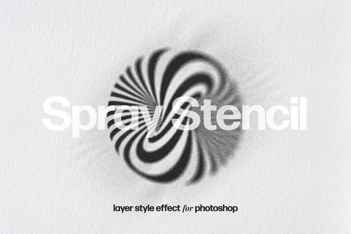 Aperçu principal de Spray Stencil Layer Style, ressource Mockups par HYTRAPE