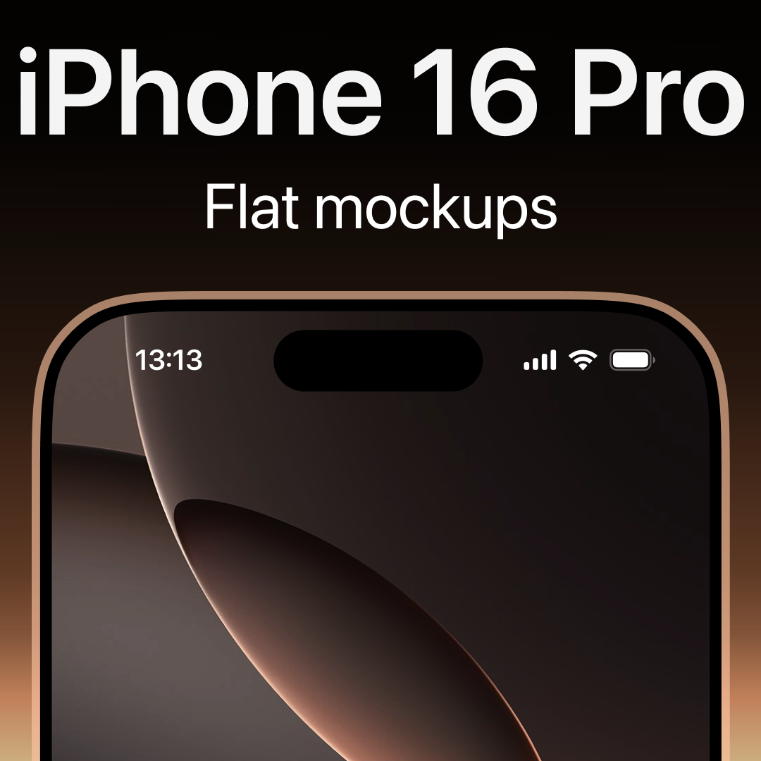 +42 IPHONE 16 PRO MOCKUPS PACK (.PSD)