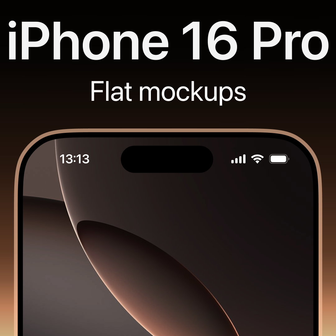 Aperçu principal de +42 IPHONE 16 PRO MOCKUPS PACK (.PSD), ressource Mockups par HYTRAPE