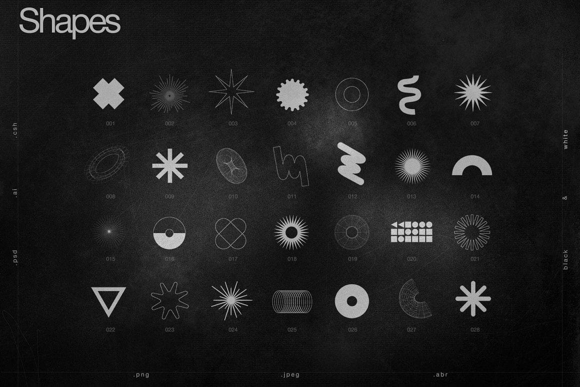 100+ Graphics Pack (Zine/Grunge/Urban)