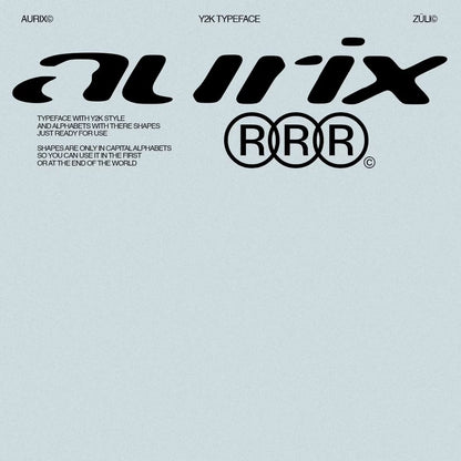 Aürix - Free Y2k Typeface