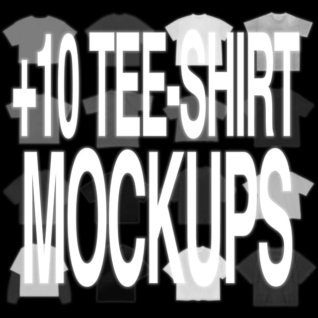 +10 TEE SHIRT MOCKUPS (17 IN ALL) par HYTRAPE