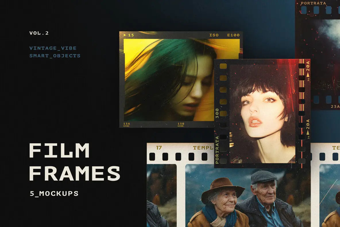 Aperçu principal de Film Frames Mockups, ressource Mockups par HYTRAPE