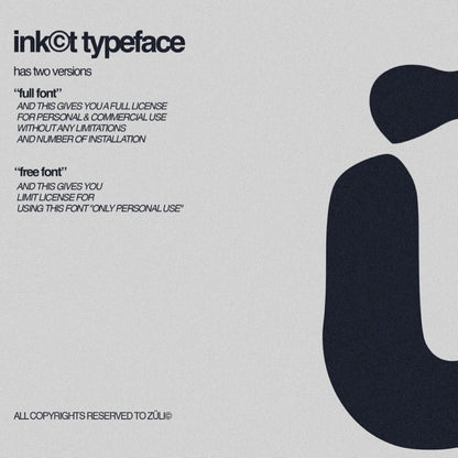 ink©t Typeface [BY ZÜLI]