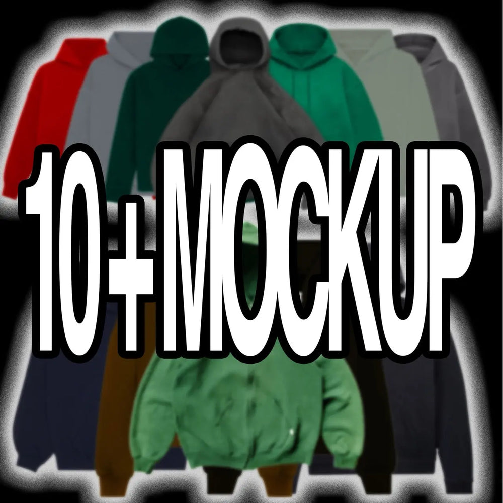 +10 HOODIE/ZIP MOCKUPS HYTRAPE